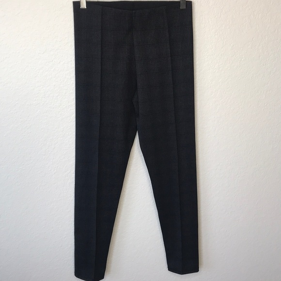 Zara High-rise Glen Check Plaid Trousers Grey - S - Picture 2 of 10